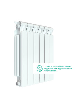 Радиатор отопления  биметаллический с боковым подключением